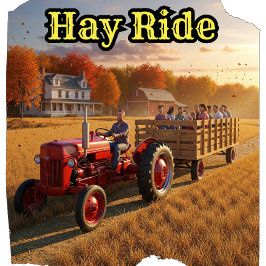 Vintage Land Fall Hay Rides T Shirt