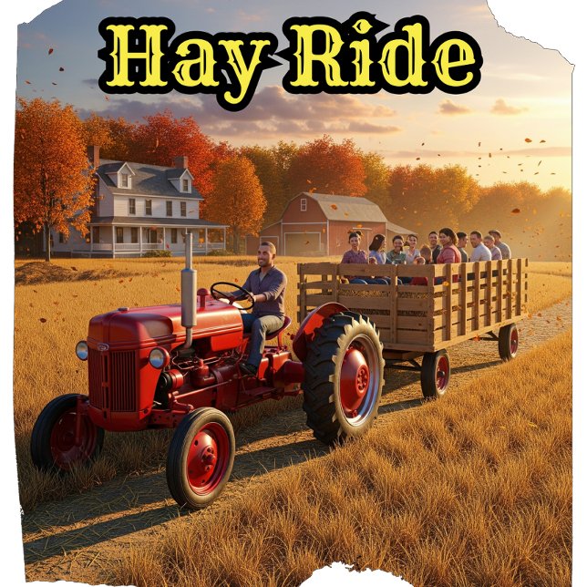 Vintage Land Fall Hay Rides T Shirt (Skapare uppladdad)