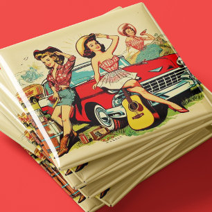 Vintage Land Girls Magnet
