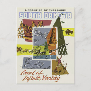 Vintage Land Infinite Variety South Dakota Vykort