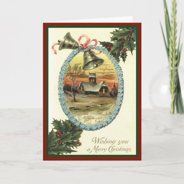 Vintage Land kyrkans julkort Helgkort (Framsida)