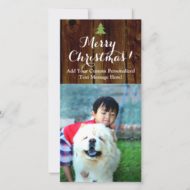 Vintage Land Planks Lodrät Julkort (Framsida)