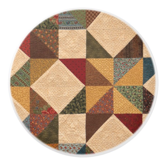 Vintage Land Quilt Knopp (Framsidan)