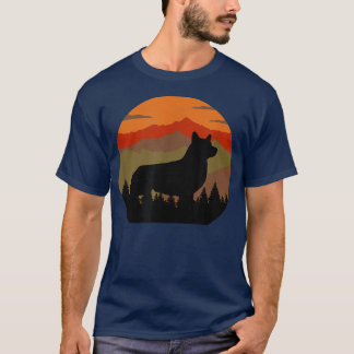 Vintage Land Ruged Retro Himlar & Forest Corgi Do T Shirt