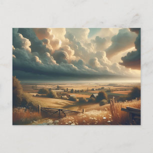 Vintage Landsbygdsinspiration Vykort