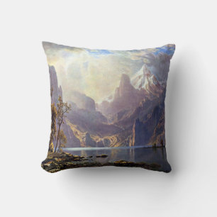 Vintage landskap, Lake Tahoe av Albert Bierstadt Kudde