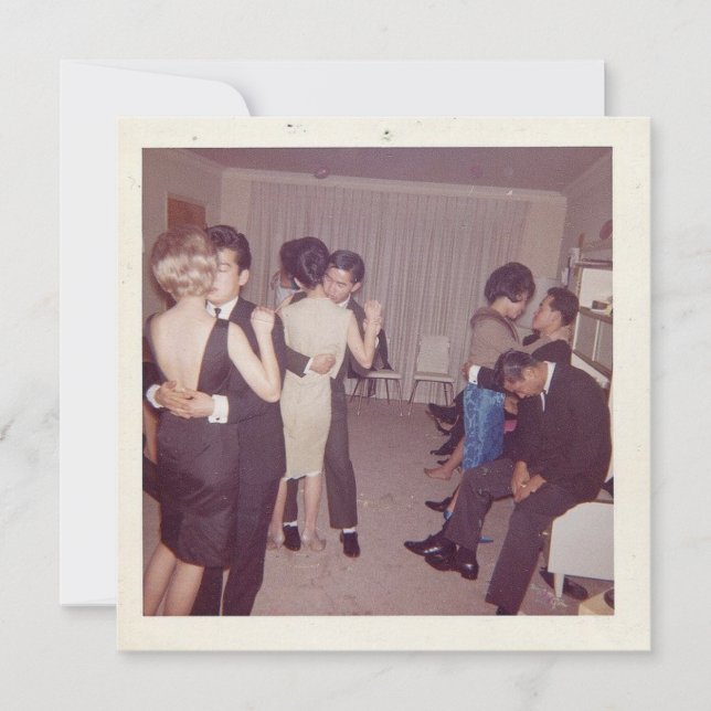 Vintage "Långsam danskning" - platt anteckningskor (Framsida)