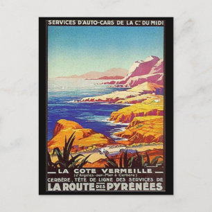 Vintage Languedoc-Rousillon, Frankrike- Vykort