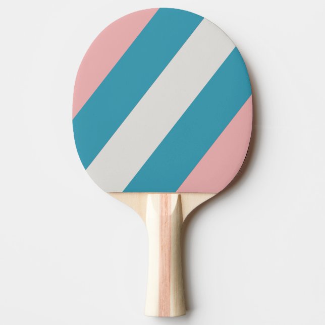 Vintage Läppstift Djärva Randiga Pingisracket (Framsidan)