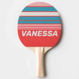 Vintage läppstift Horisontell randig design med na Pingisracket