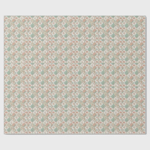Vintage lapptäcke Rutig Rutcheckad Textil Design Presentpapper
