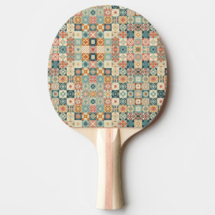 Vintage, lapptäcke, utvändigt utseende pingisracket
