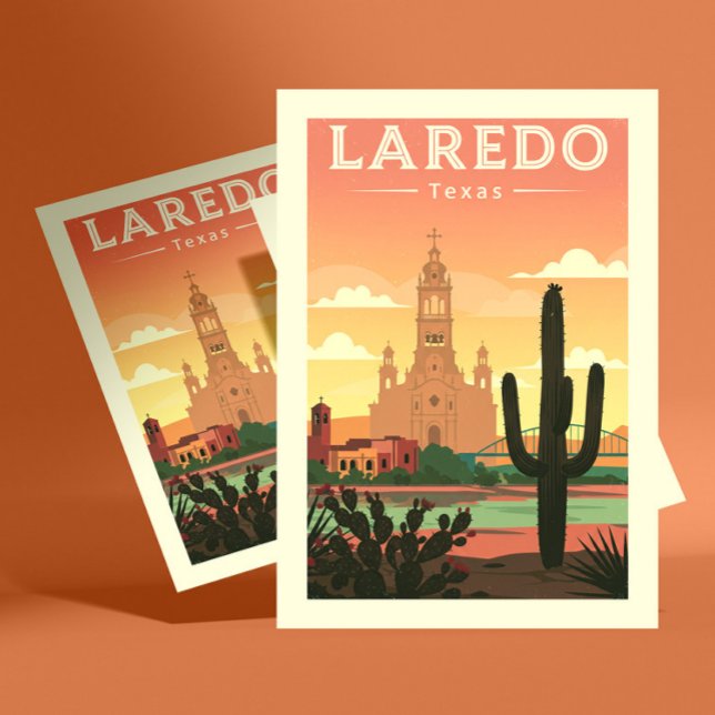 Vintage Laredo Texas Vykort (Skapare uppladdad)