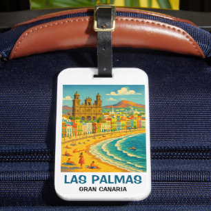 Vintage Las Palmas Gran Canaria Canteras Beach Bagagebricka