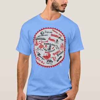 Vintage Las Vegas Landmark Egendom T Shirt