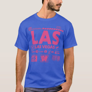 Vintage Las Vegas LAS flygplatskod Resedagar T Shirt