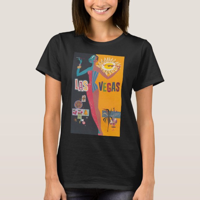 Vintage Las Vegas möhippa-fest T Shirt (Framsida)