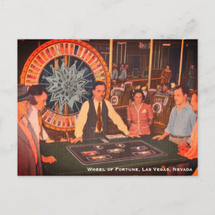 Vintage Las Vegas, Nevada Casino Scene Vykort