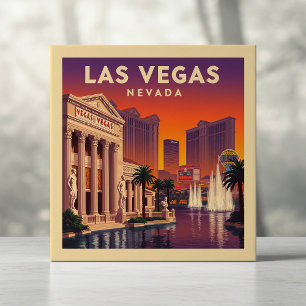 Vintage Las Vegas Nevada Kakelplatta