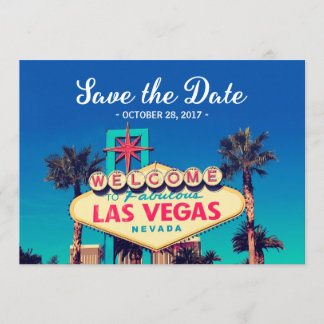 Vintage Las Vegas Photo - Spara datum Bröllop Datumet