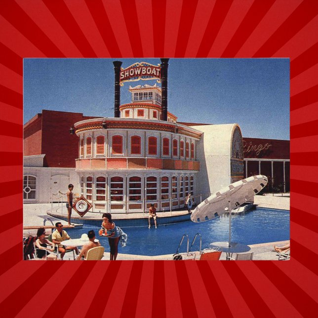 Vintage Las Vegas Showboat Vykort (Skapare uppladdad)