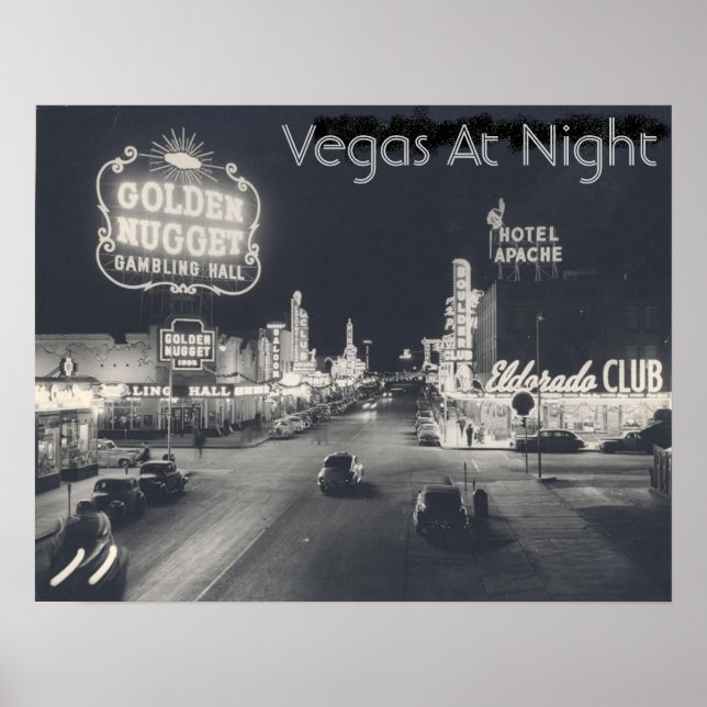 Vintage Las Vegas Strip Poster (Framsidan)
