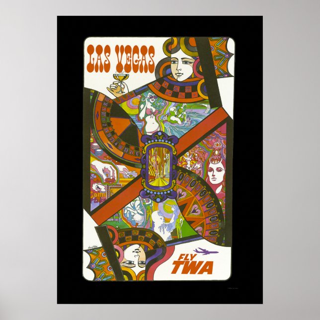 Vintage Las Vegas Travel Poster (Framsidan)