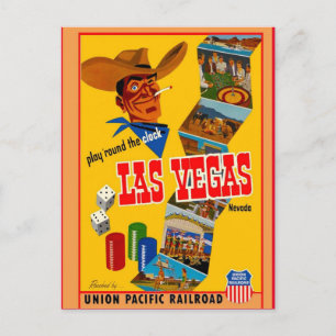 Vintage Las Vegas Travel Vykort