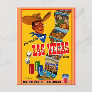 Vintage Las Vegas Travel Vykort