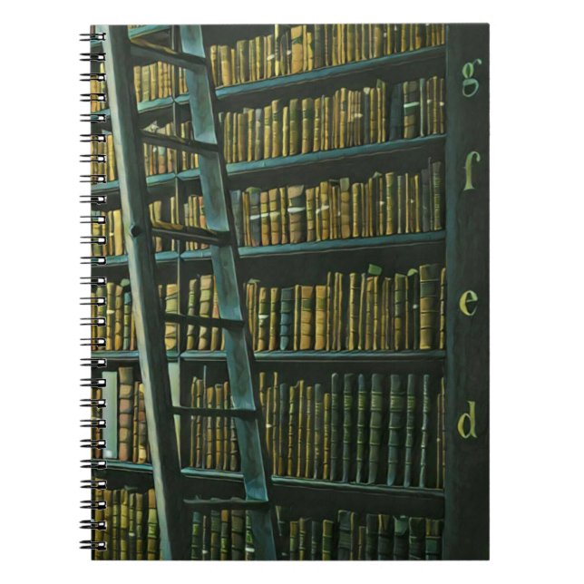 Vintage läsa teckningsgåva anteckningsbok (Framsidan)