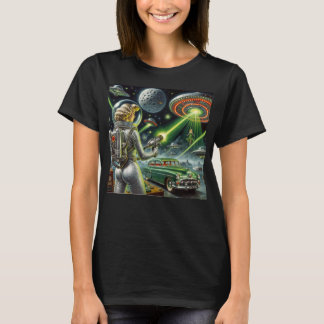 Vintage Laserstråle Pin-Up  T Shirt