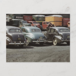 Vintage lastad dockningsstation vykort