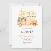 Vintage Lastbil 3 Little Cuties Triplets Baby Show