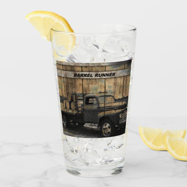 Vintage Lastbil Antique Lastbil Old Lastbil Glaskopp (Framsida Ice)