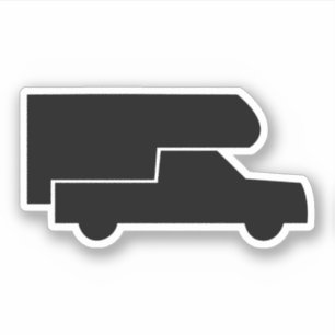 Vintage Lastbil Camper Klistermärken