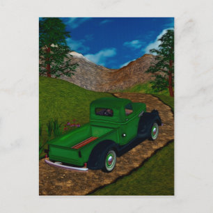 Vintage Lastbil Illustrated Series Vykort