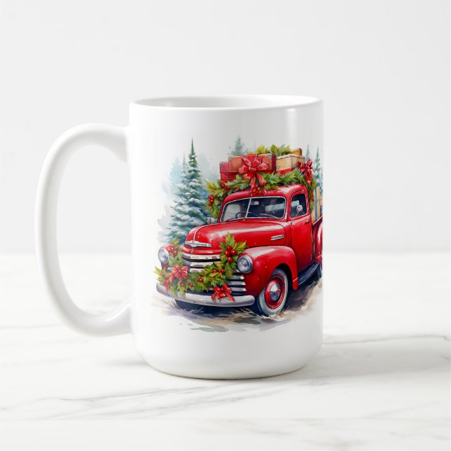 Vintage lastbil kaffemugg (Vänster)