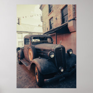 Vintage lastbil poster