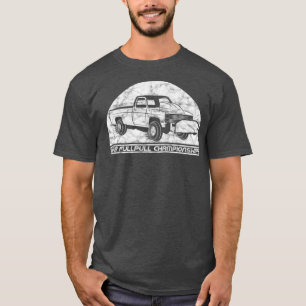 Vintage Lastbil Pulling Vintage Retro 4x4 Lastbil T Shirt