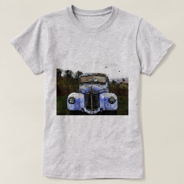 Vintage Lastbil T Shirt (Design framsida)