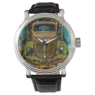 Vintage Lastbil Whiskey Barrels Armbandsur