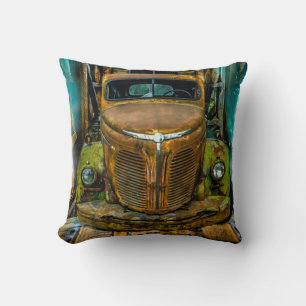 Vintage Lastbil Whiskey Barrels Kudde