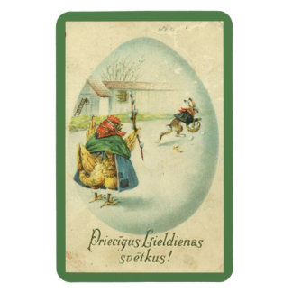 Vintage Latanska Påsk Magnet