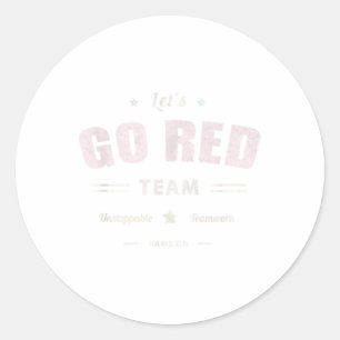 Vintage låter Red Team Krig Game Competition Summa Runt Klistermärke
