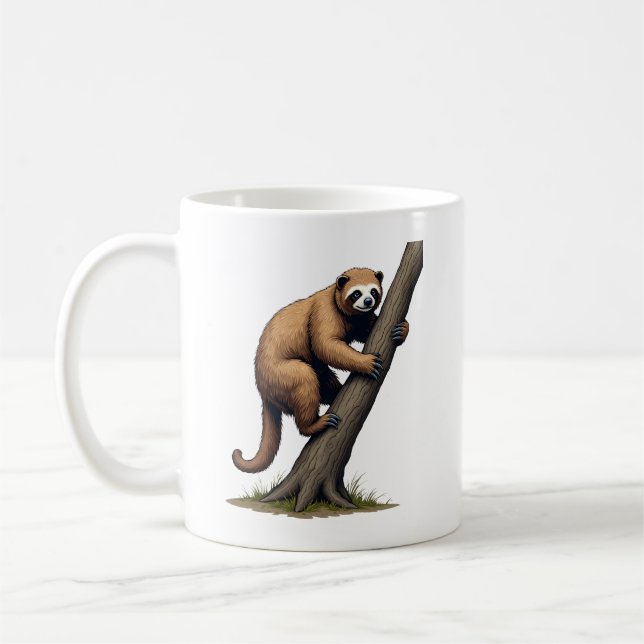 Vintage Lathund Ritning Wildlife Grafik (2) Kaffemugg (Vänster)