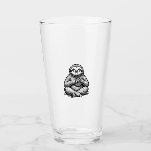 Vintage Lathund Stickningsgravyr Tröja Design_1 Glaskopp (Framsida)