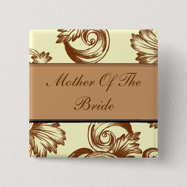 Vintage (lätt brun) knapp (Framsida)