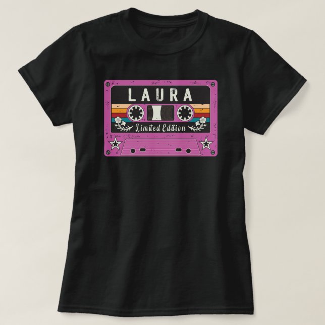 Vintage Laura Namn T-Shirt (Design framsida)