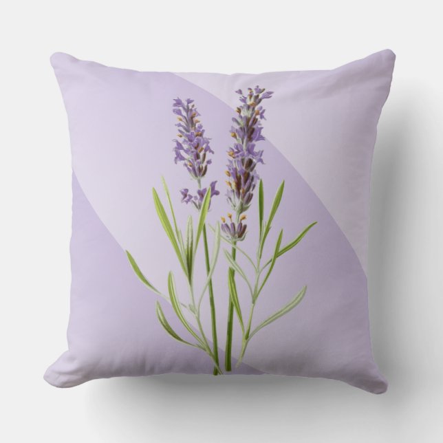 Vintage Lavendel Kudde (Framsida)