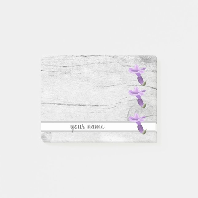 Vintage Lavendelblüte Klebezettel Post-it Block (Framsida)
